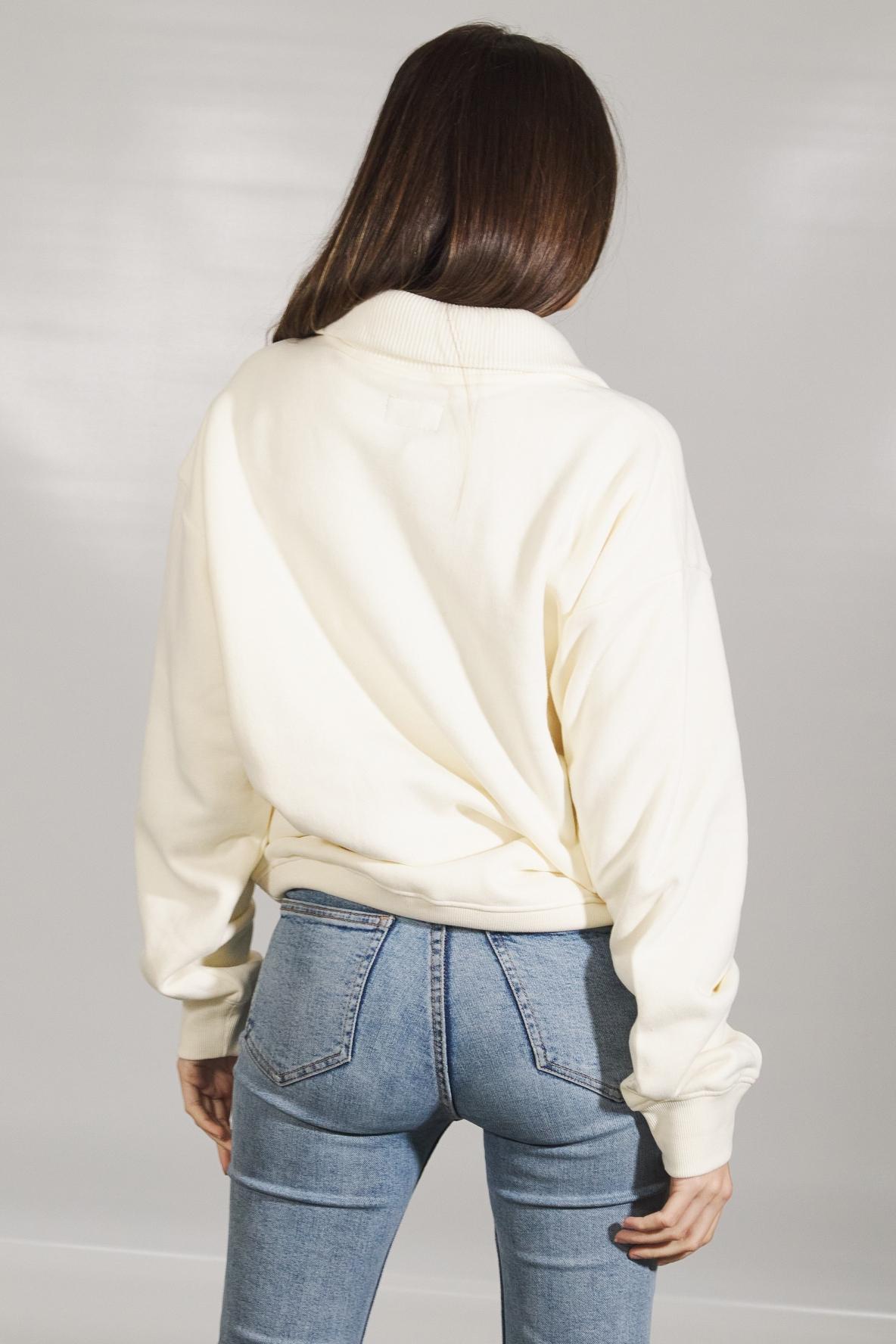 CONVERSE  BEMYK / ZIP SWEATER en color BEIS  (3)