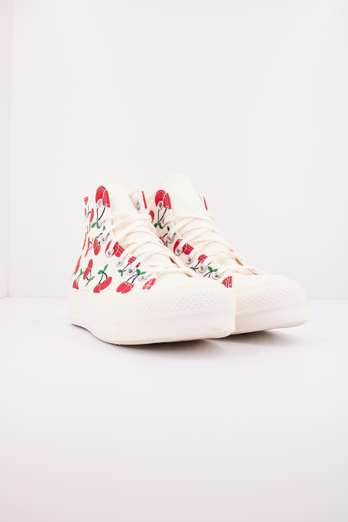 CONVERSE CHUCK TAYLOR ALL STAR LIFT PLATFORM CHERRIES en color BLANCO  (2)
