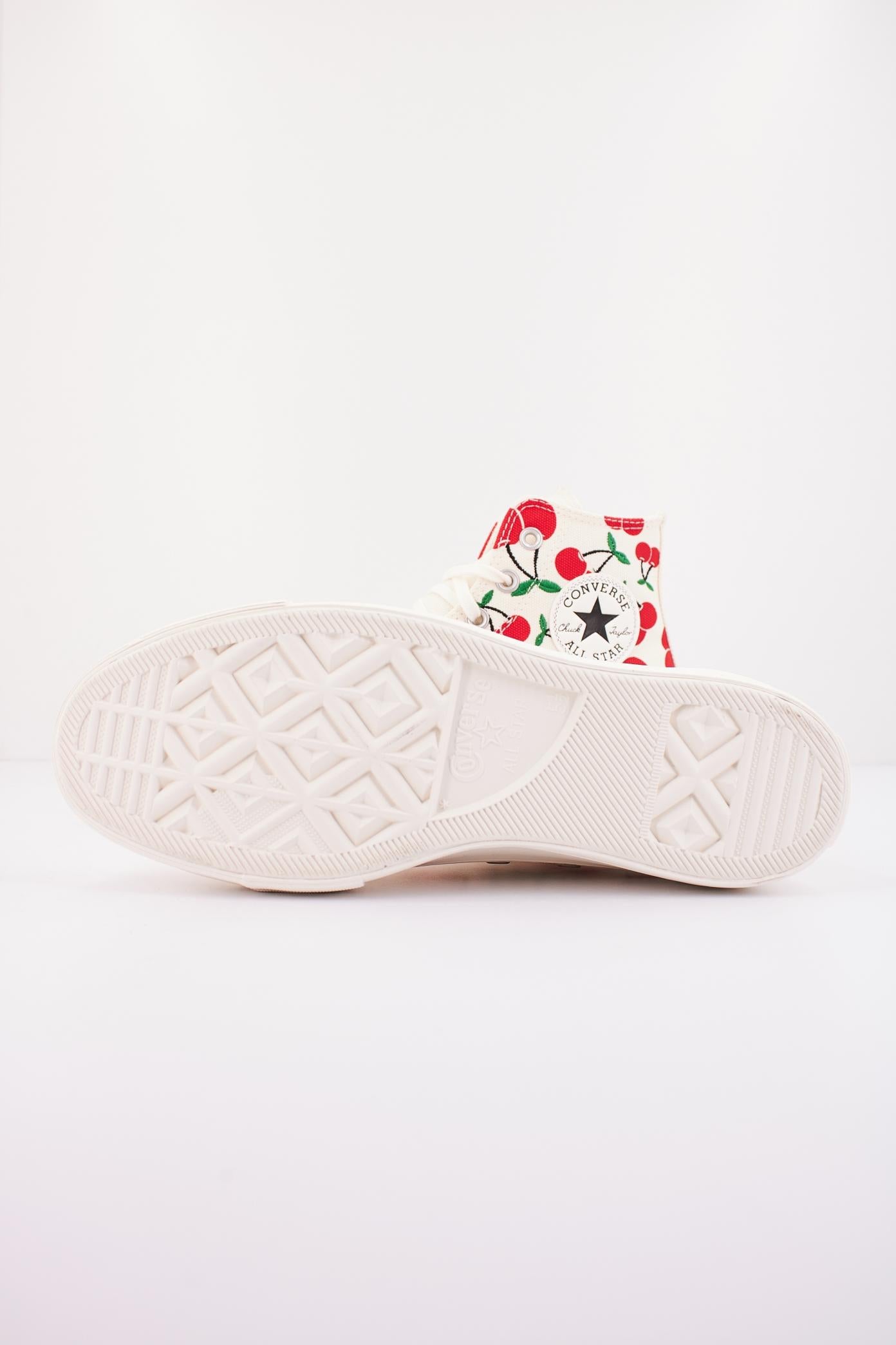 CONVERSE CHUCK TAYLOR ALL STAR LIFT PLATFORM CHERRIES en color BLANCO  (4)