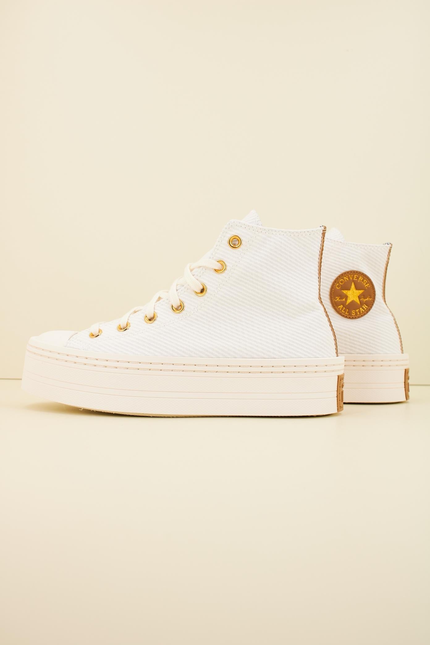 CONVERSE CHUCK TAYLOR ALL STAR MODERN LIFT HI en color BLANCO  (1)