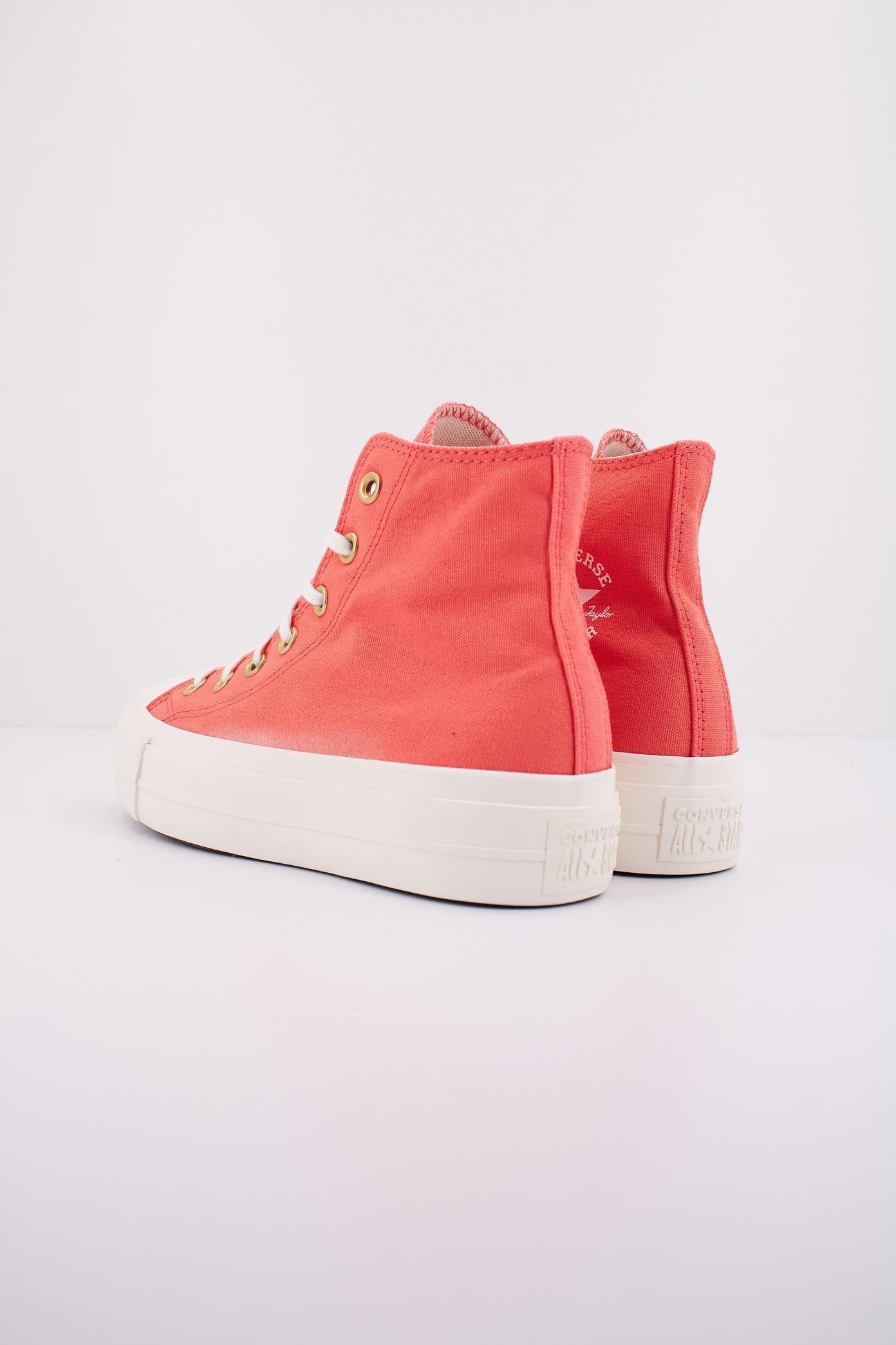 CONVERSE CHUCK TAYLOR ALL STAR LIFT HI en color ROSA  (4)