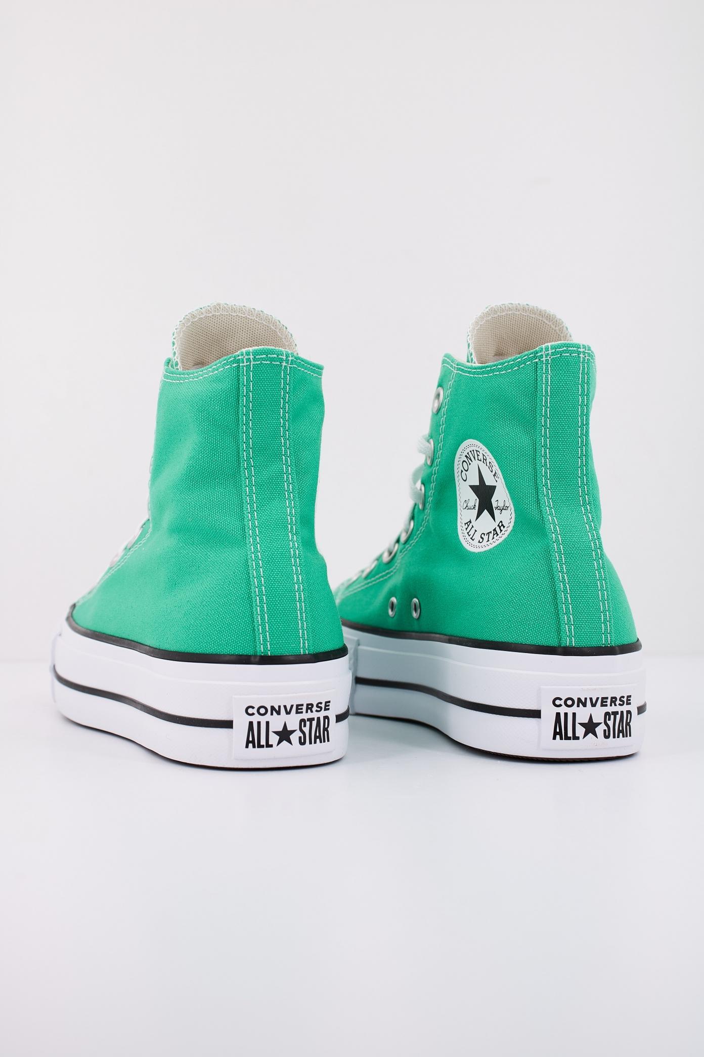 CONVERSE CHUCK TAYLOR ALL STAR LIFT HI en color VERDE  (4)