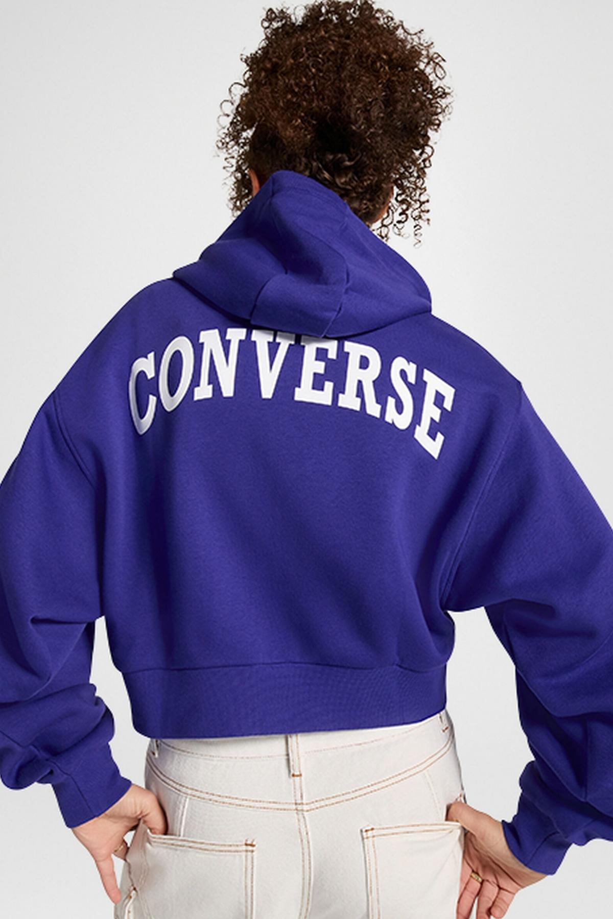 CONVERSE RETRO FULL-ZIP HOODIE en color VIOLETA  (2)