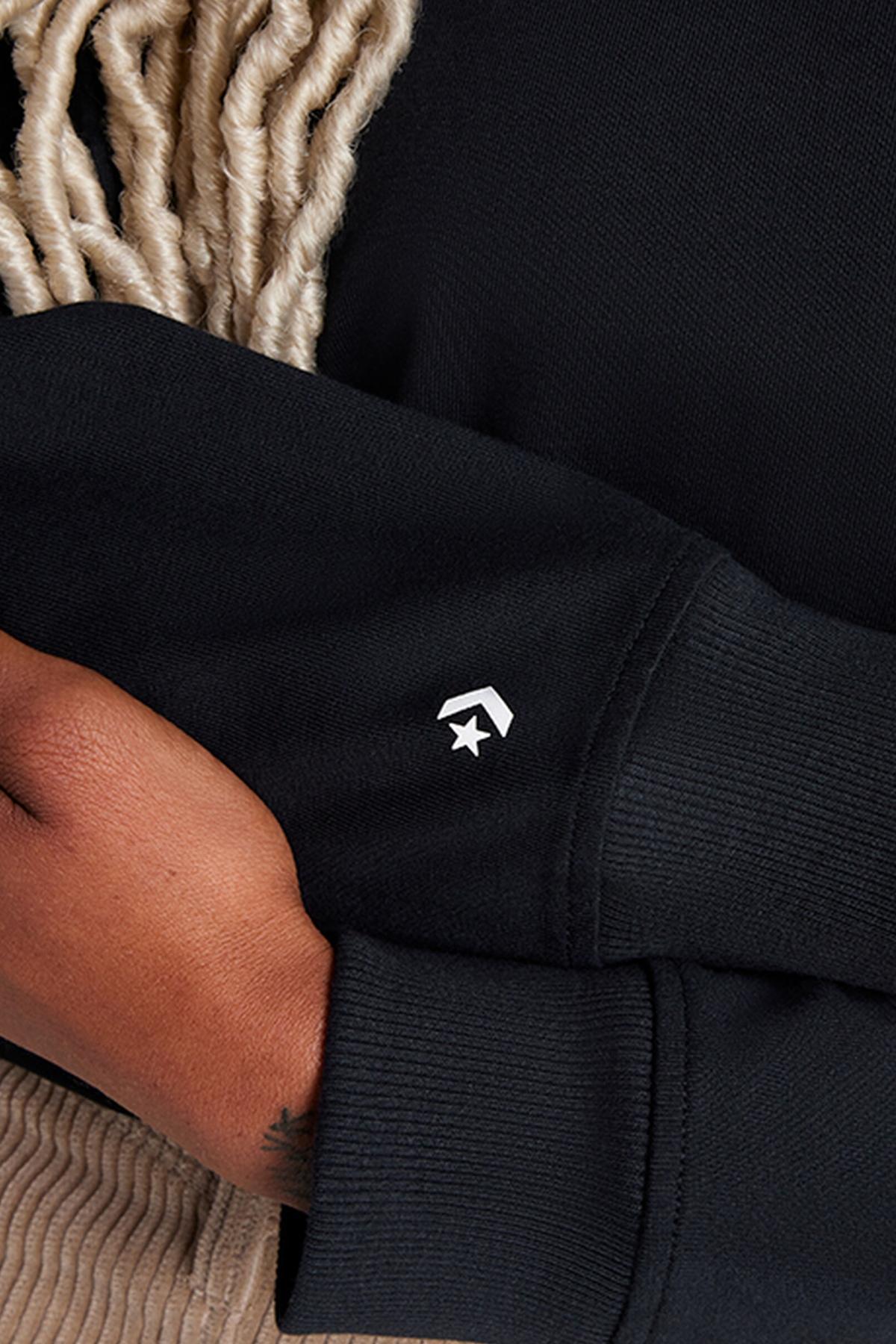 CONVERSE BOXY LONG-SLEEVE T-SHIRT en color NEGRO  (3)