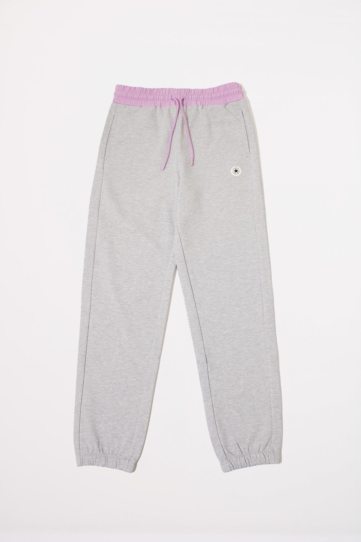 CONVERSE CHUCK ELASTIC PANT LIGHT en color GRIS  (1)