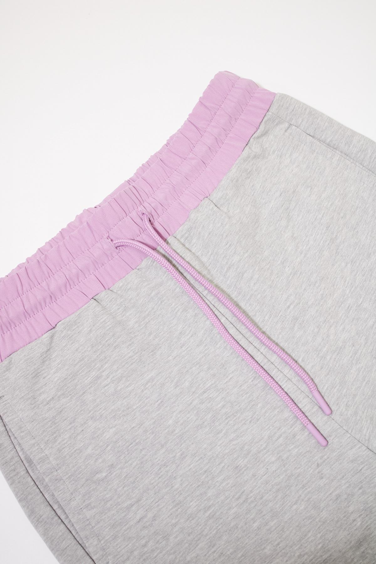 CONVERSE CHUCK ELASTIC PANT LIGHT en color GRIS  (4)