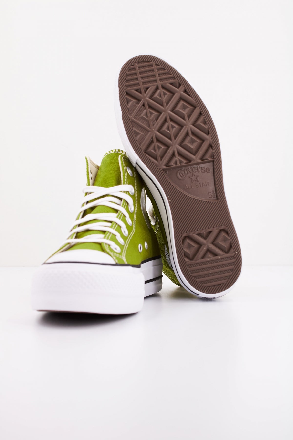 CONVERSE CHUCK TAYLOR ALL STAR LIFT HI en color VERDE  (5)