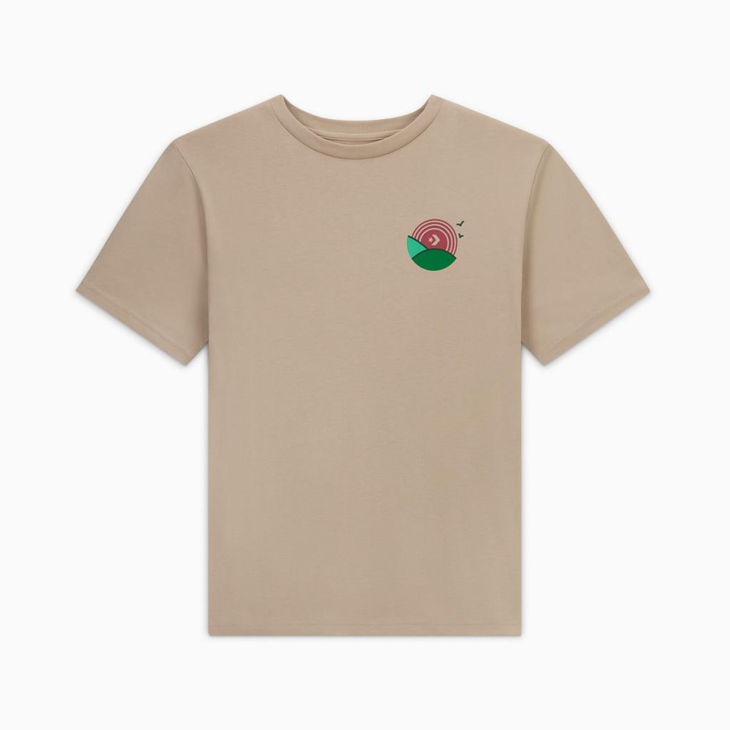 CONVERSE LEAF T-SHIRT en color MARRON  (4)