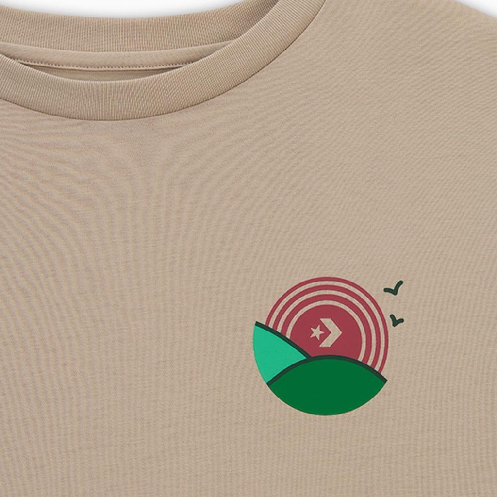 CONVERSE LEAF T-SHIRT en color MARRON  (6)