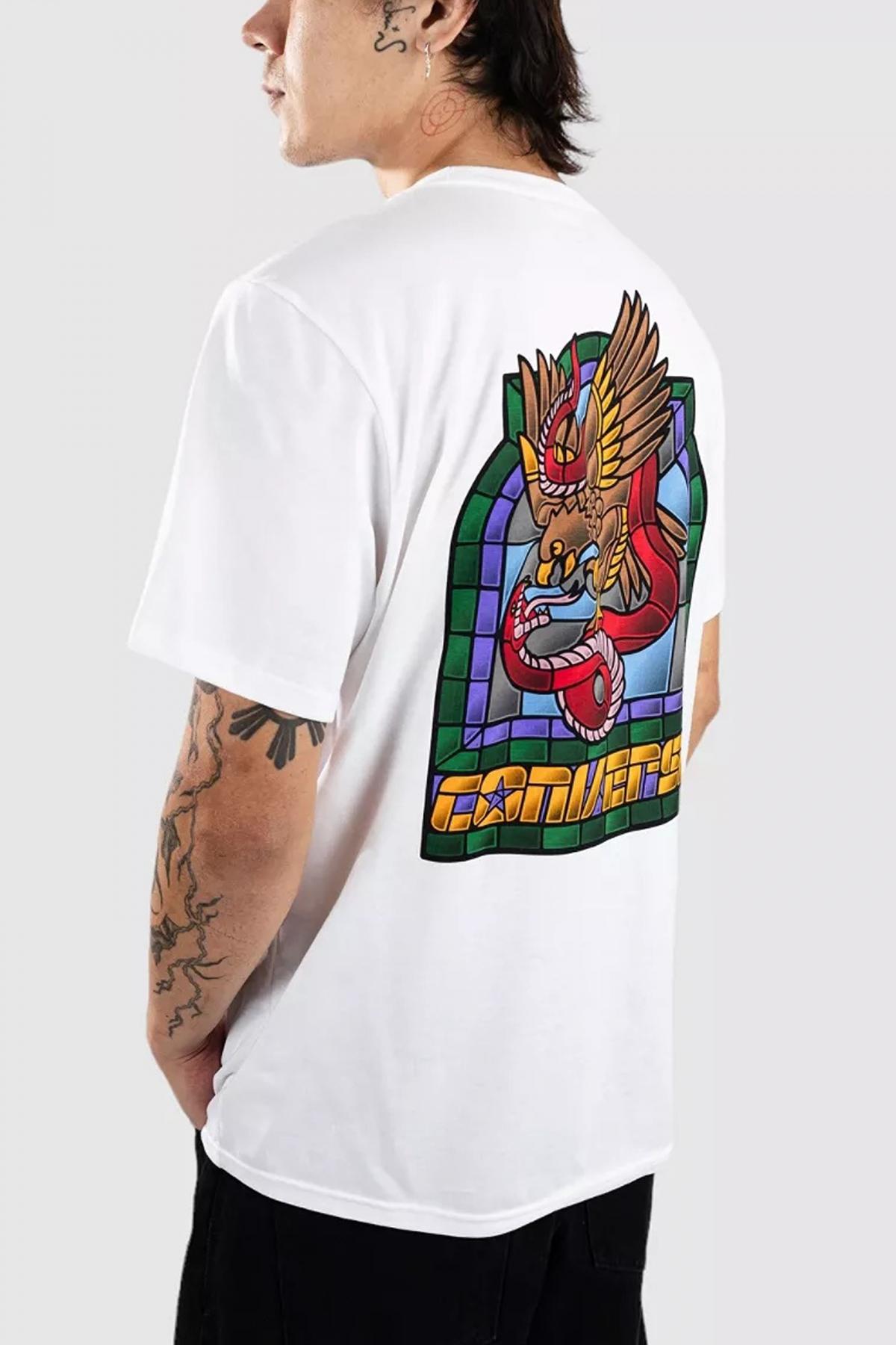 CONVERSE CONS STAINED GLASS T-SHIR en color BLANCO  (3)