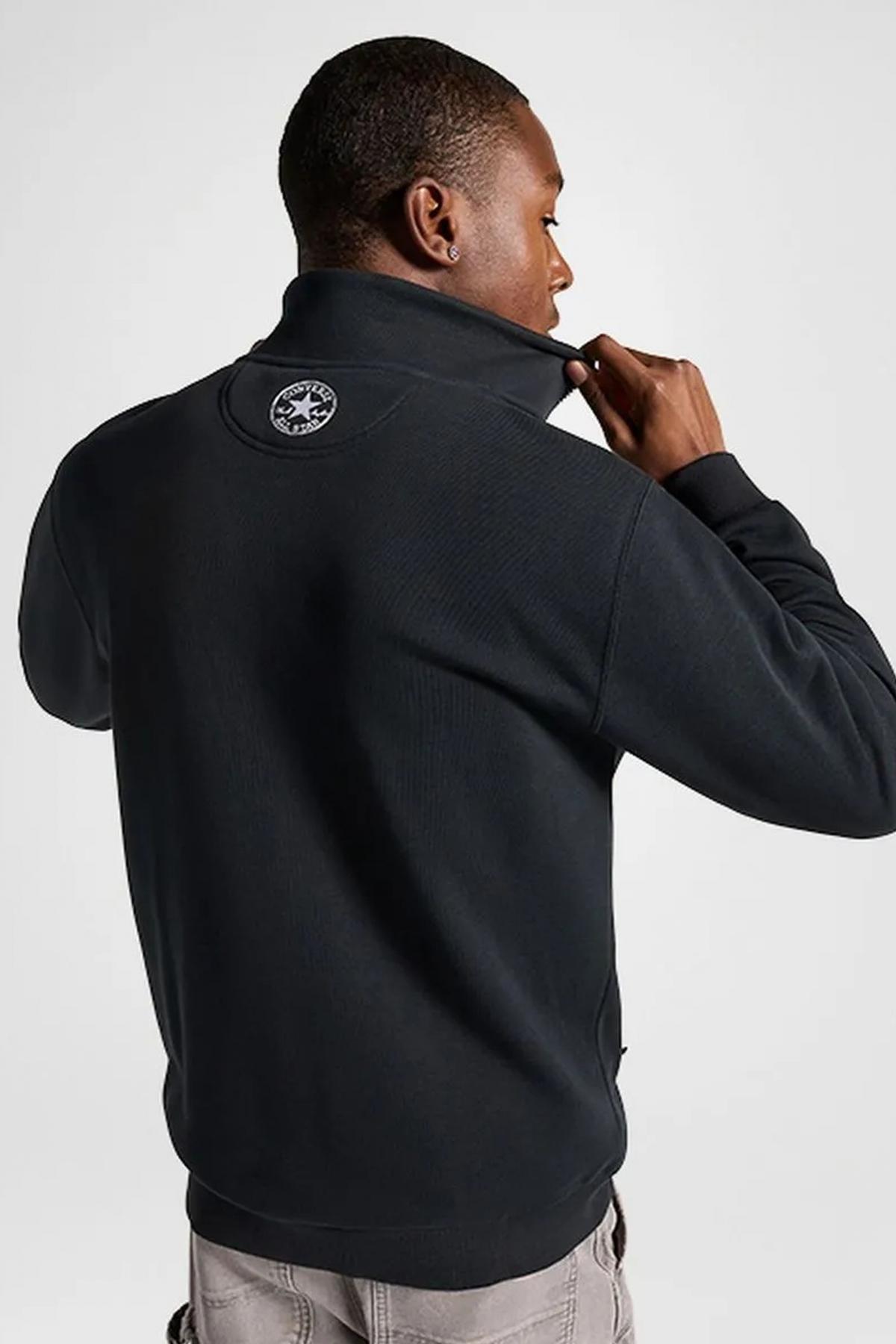 CONVERSE RETRO QUARTER ZIP en color NEGRO  (2)