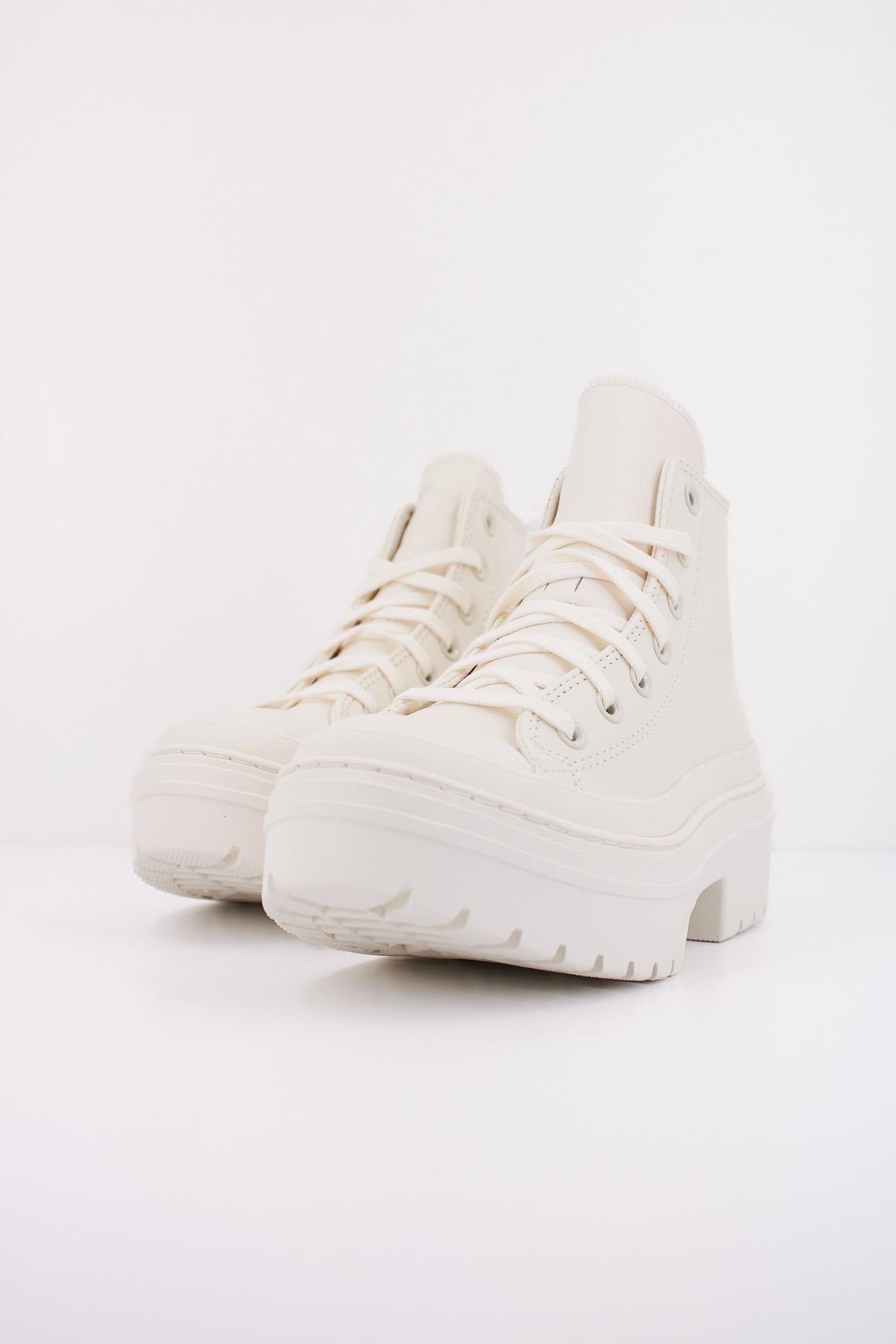 CONVERSE CHUCK TAYLOR ALL STAR LUGGED HEEL LEATHER PLATFORM en color BLANCO  (2)