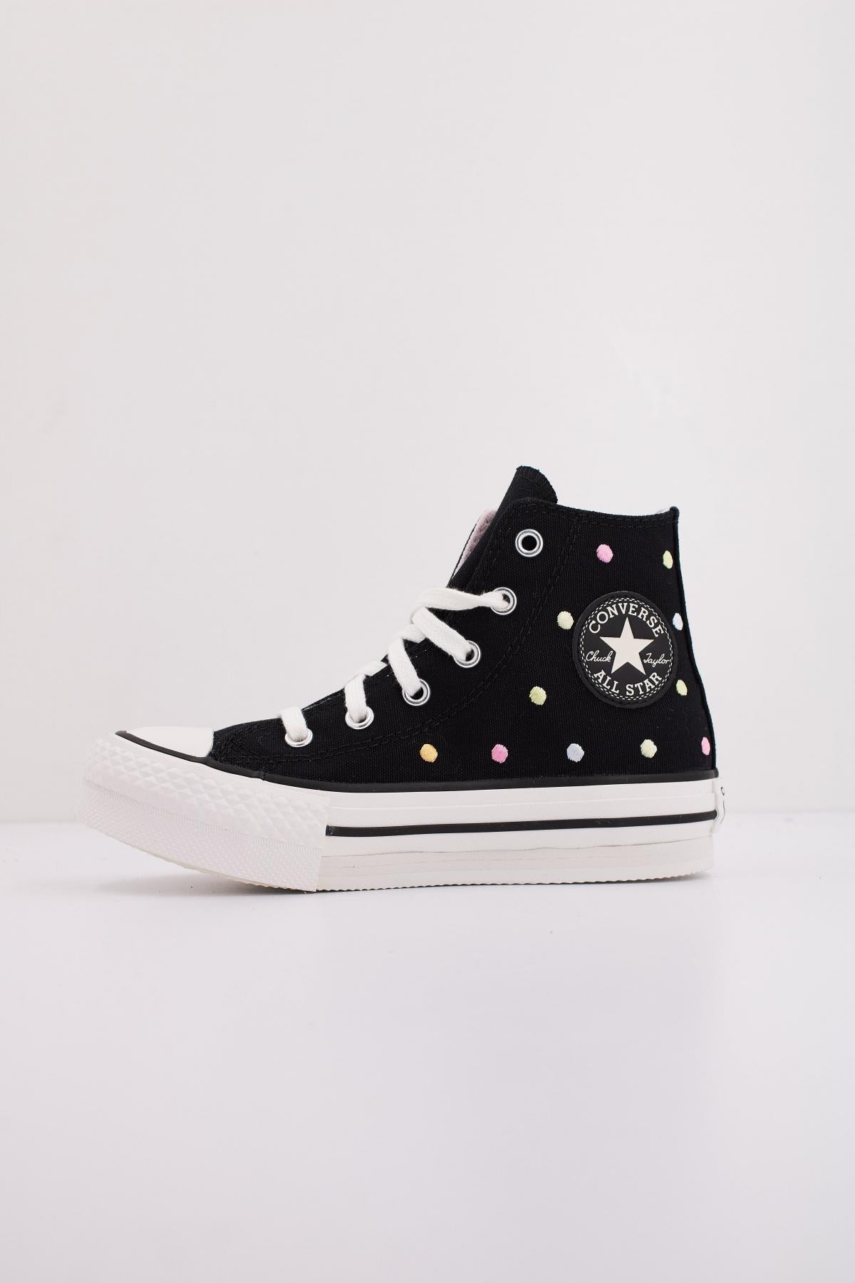 CONVERSE CHUCK TAYLOR ALL STAR LIFT EMBROIDERED POLKA DOTS PLATFORM en color NEGRO  (1)