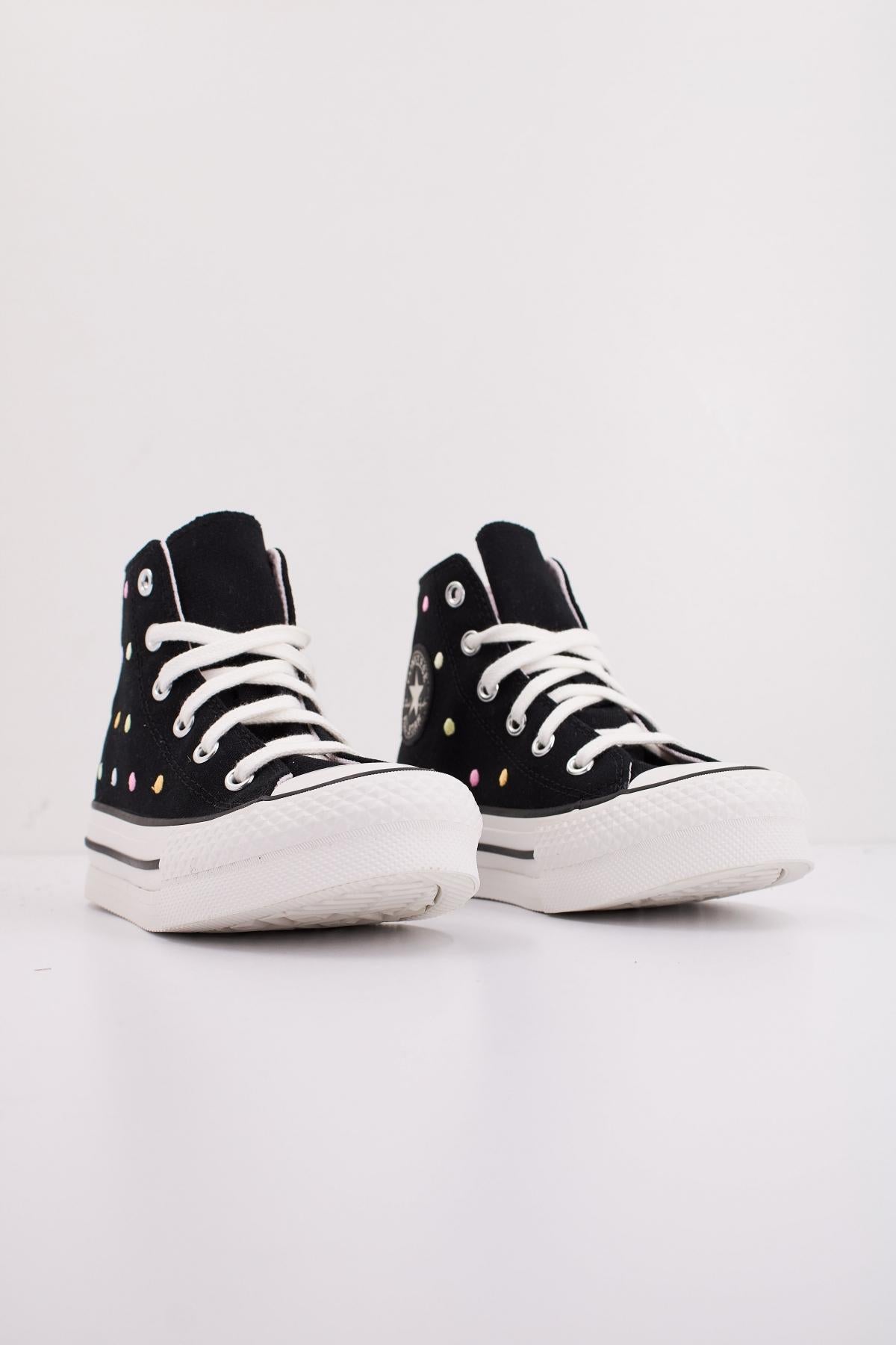 CONVERSE CHUCK TAYLOR ALL STAR LIFT EMBROIDERED POLKA DOTS PLATFORM en color NEGRO  (2)