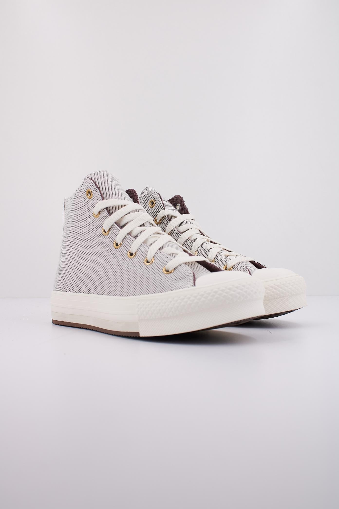 CONVERSE CHUCK TAYLOR ALL STAR EBA LIFT HI en color MARRON  (2)
