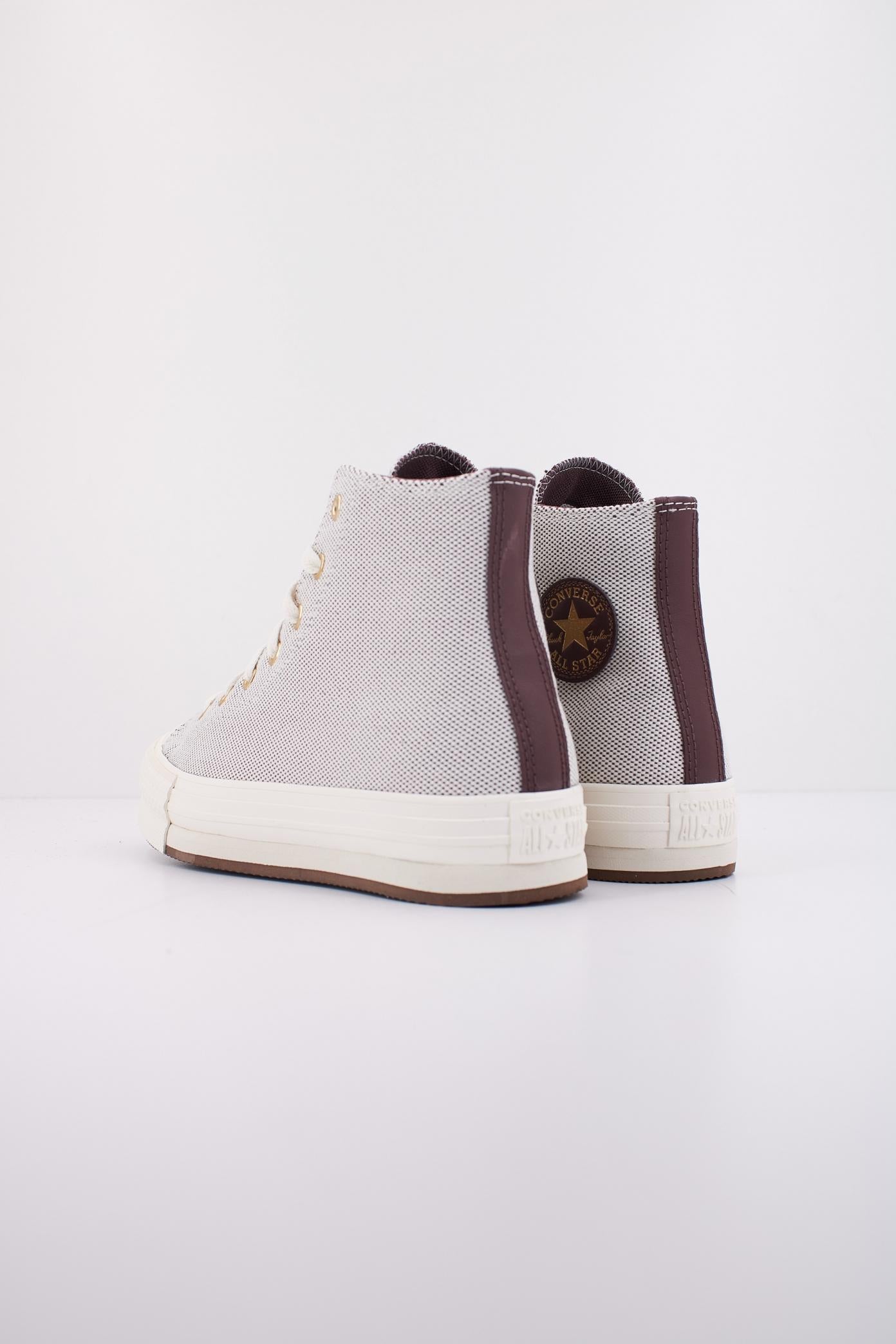 CONVERSE CHUCK TAYLOR ALL STAR EBA LIFT HI en color MARRON  (4)