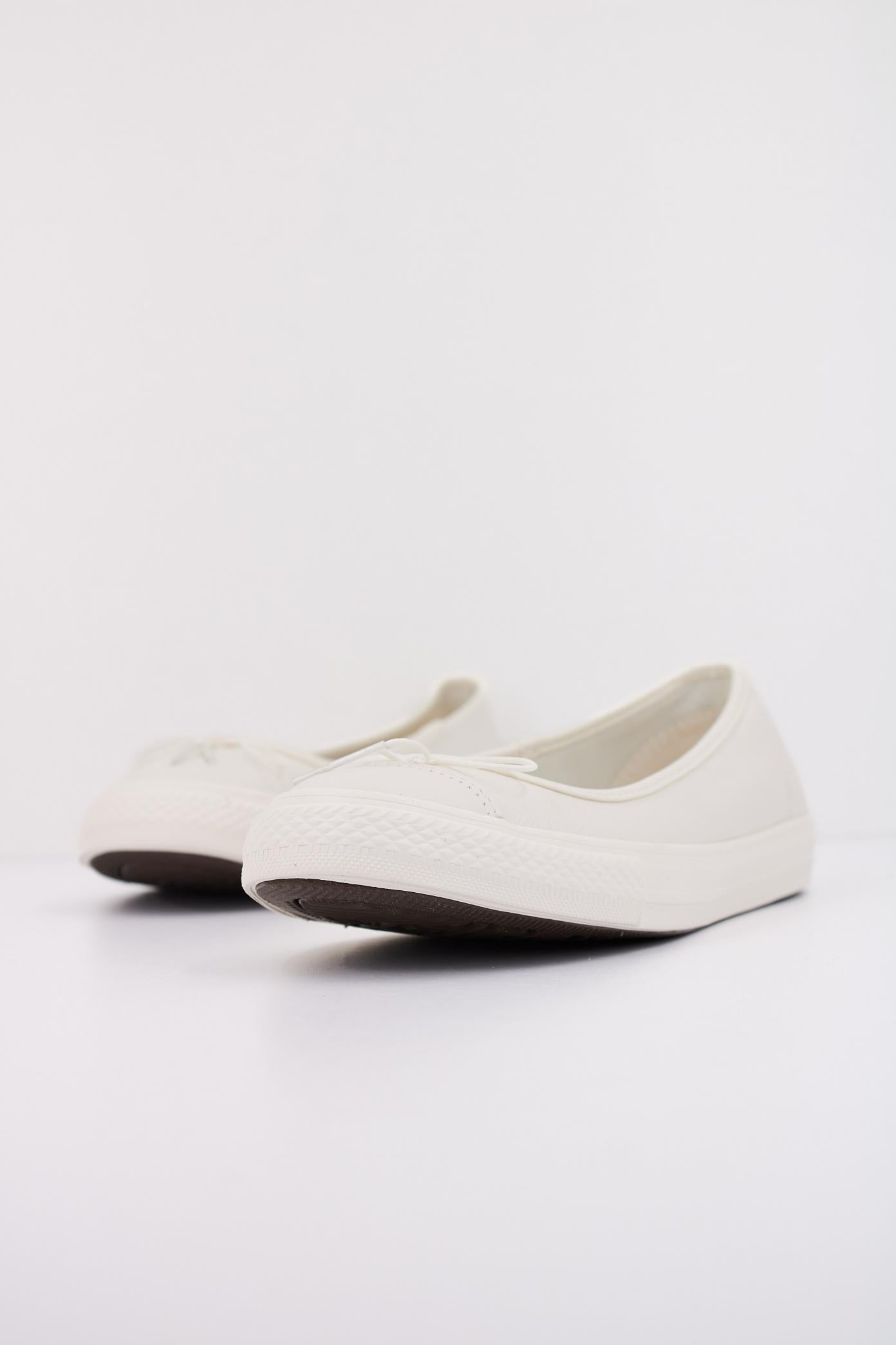 CONVERSE CHUCK TAYLOR ALL STAR DAINTY BALLERINA LEATHER en color BLANCO  (2)