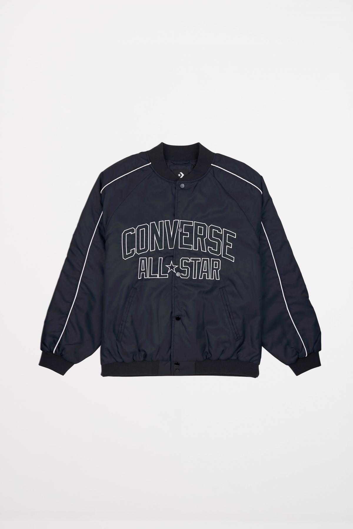 CONVERSE RETRO VARSITY JACKET en color NEGRO  (1)