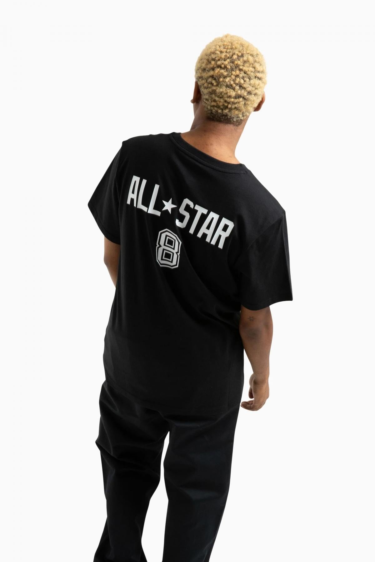 CONVERSE  RETRO CHUCK SOCCER T SHIRT en color NEGRO  (2)