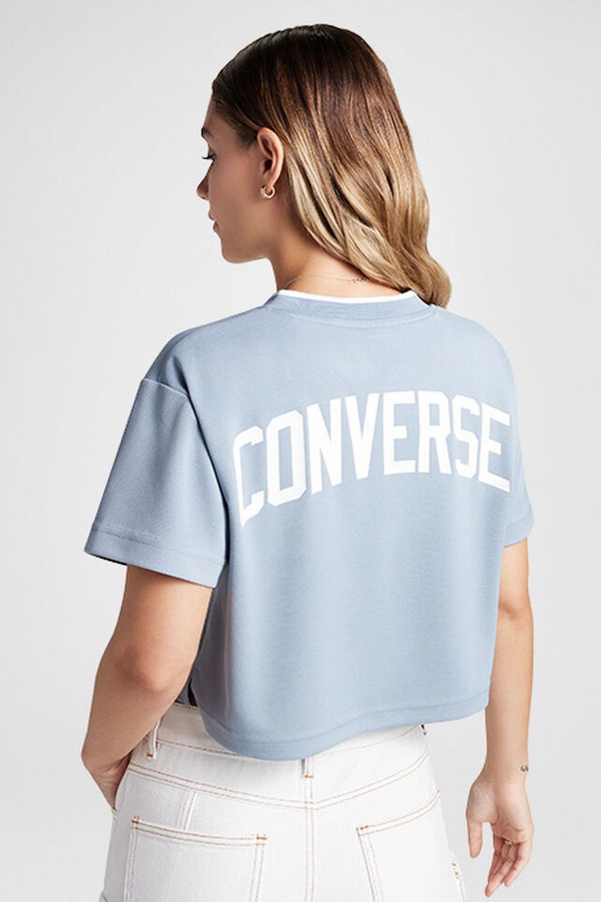 CONVERSE CHUCK TAYLOR BOXY RAGLAN T-SHIRT en color AZUL  (2)