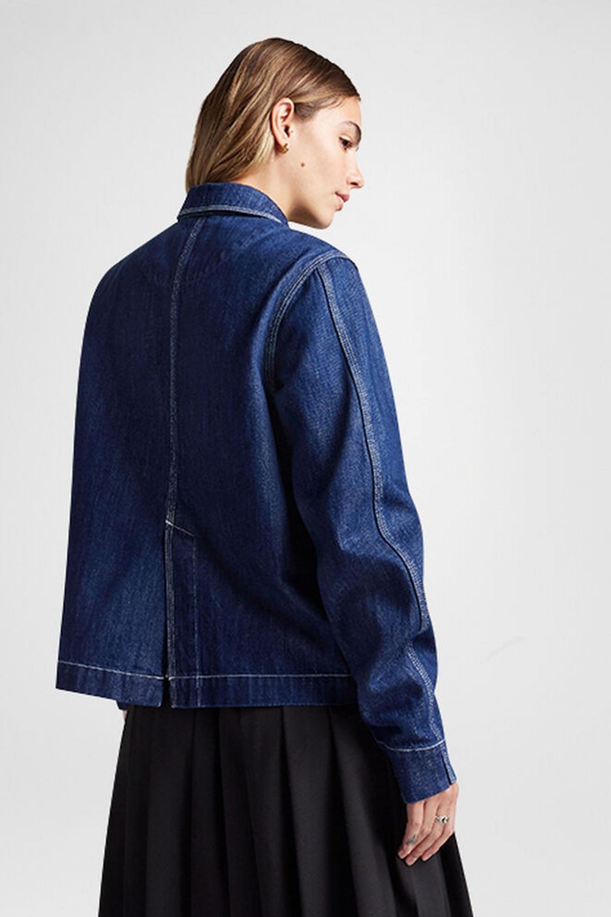 CONVERSE DENIM WORK COAT en color AZUL  (2)
