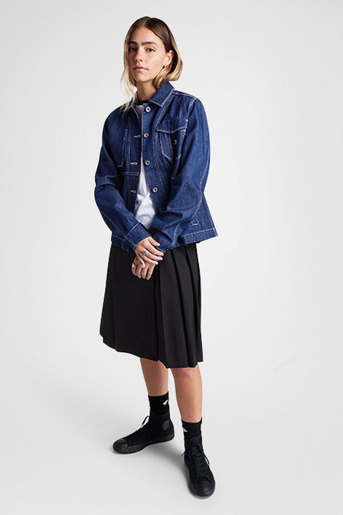 CONVERSE DENIM WORK COAT en color AZUL  (4)