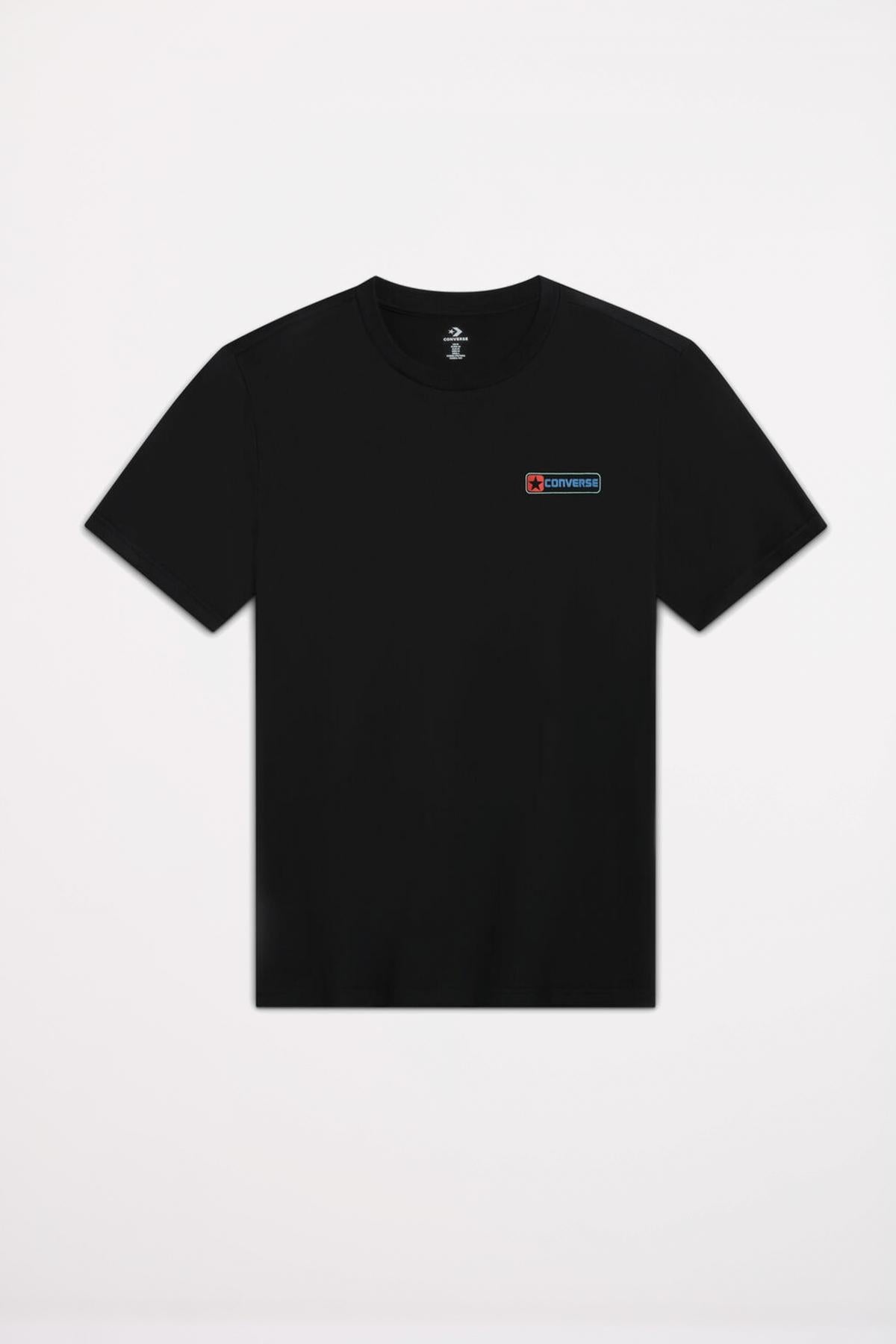 CONVERSE LOGO T-SHIRT en color NEGRO  (1)