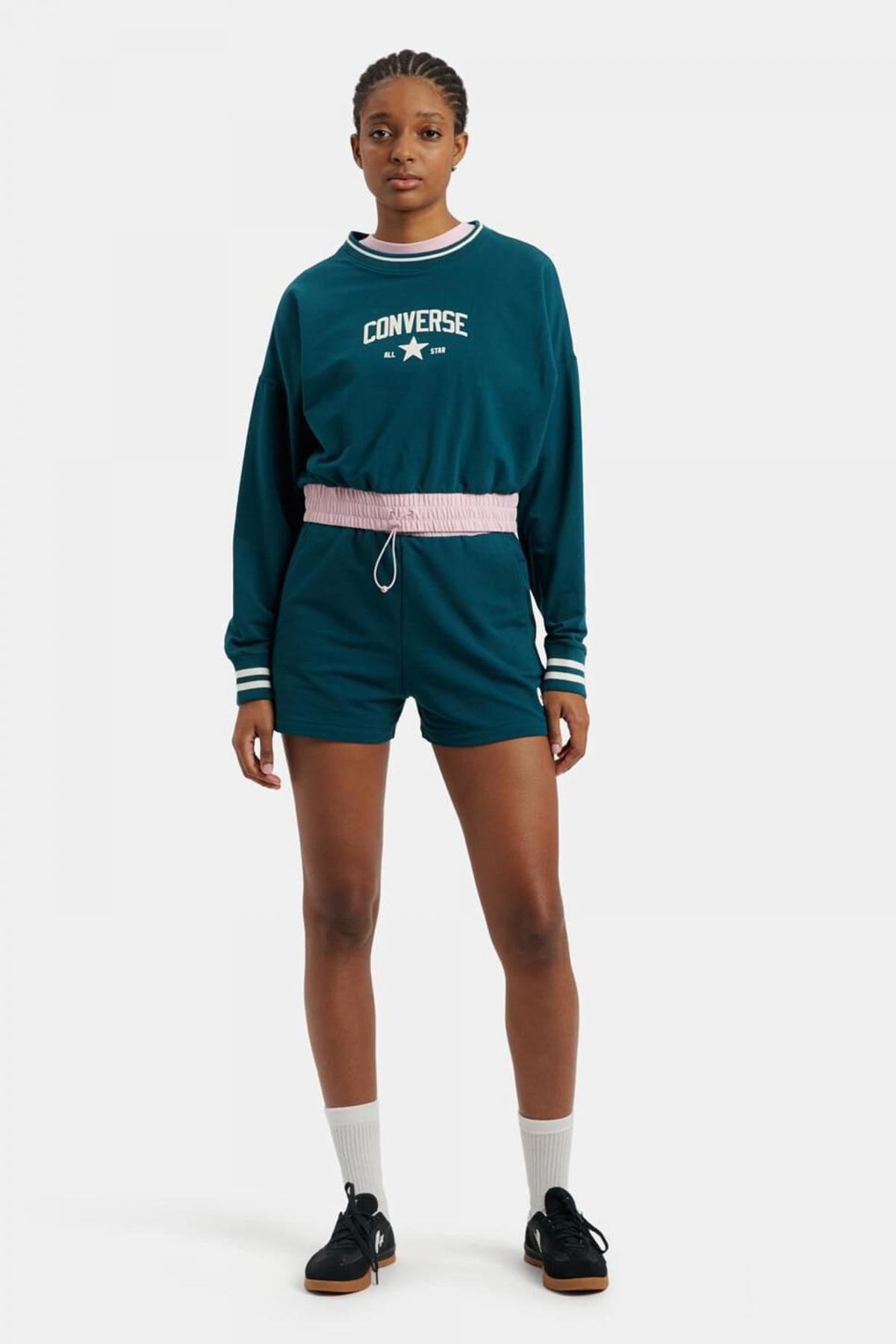 CONVERSE RETRO SPORT NYLON en color VERDE  (4)