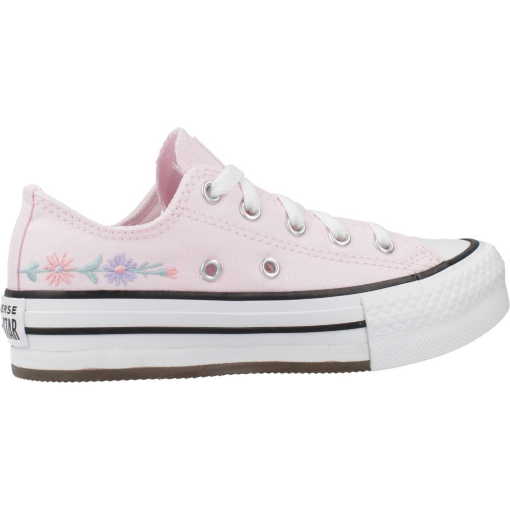 CONVERSE CHUCK TAYLOR ALL STAR EVA LIFT OX FLORAL en color ROSA  (4)