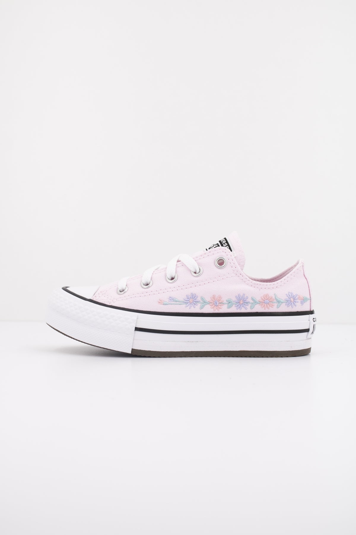CONVERSE CHUCK TAYLOR ALL STAR EVA LIFT OX FLORAL en color ROSA  (1)