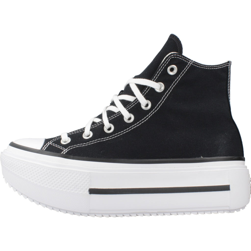 CONVERSE CHUCK TAYLOR ALL STAR LIFT DOUBLE STARCK en color NEGRO  (2)