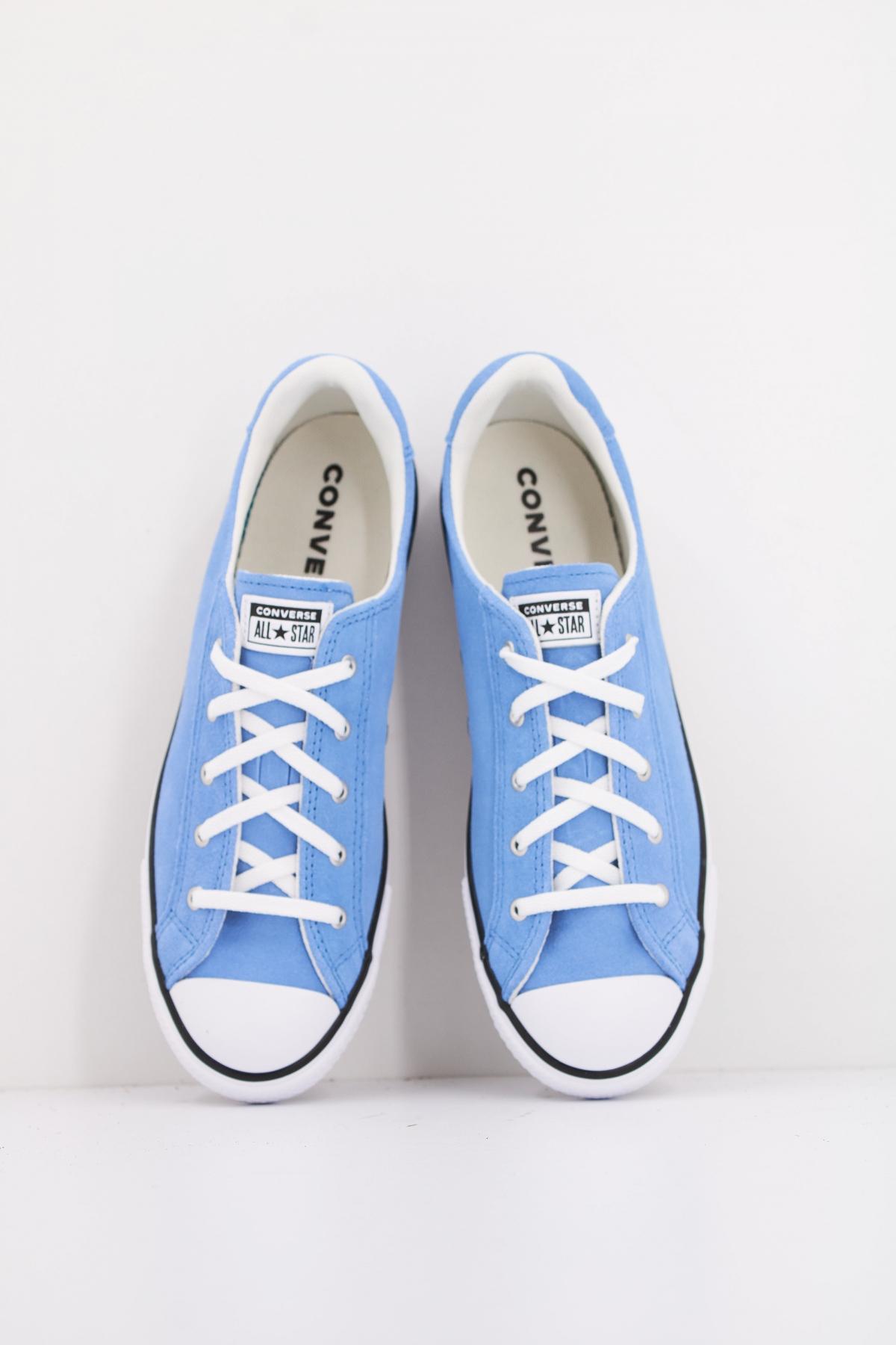 CONVERSE CHUCK TAYLOR ALL STAR DAINTY LUCKY OX en color AZUL  (3)