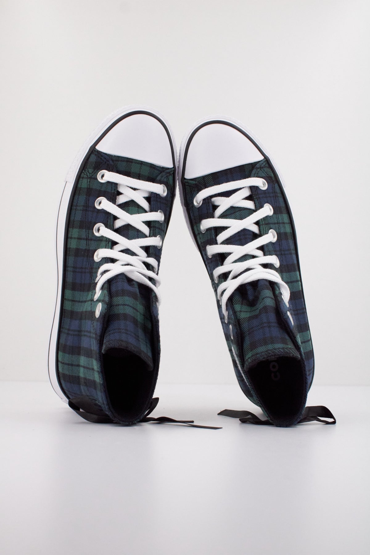 CONVERSE CHUCK TAYLOR ALL STAR LIFT PLATFORM PLAID en color VERDE  (3)