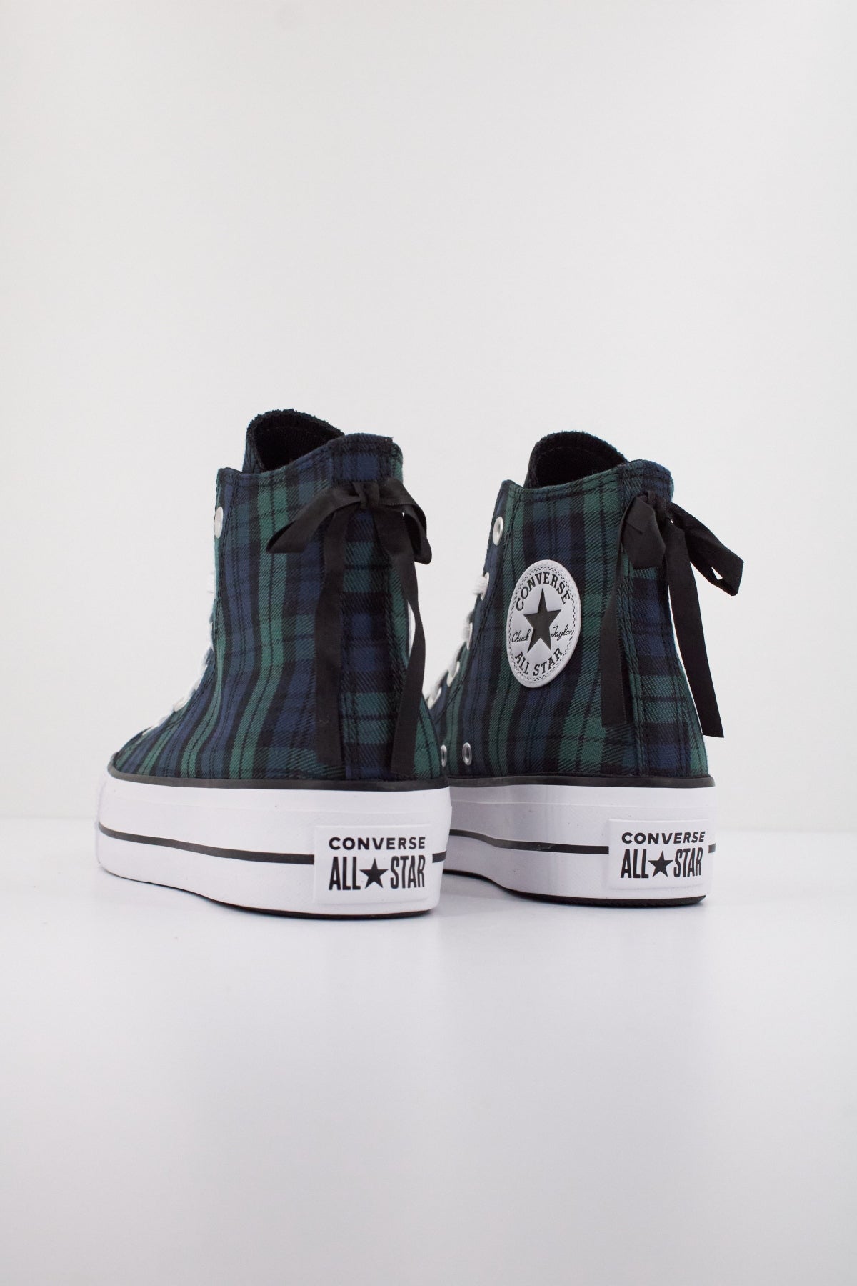 CONVERSE CHUCK TAYLOR ALL STAR LIFT PLATFORM PLAID en color VERDE  (4)