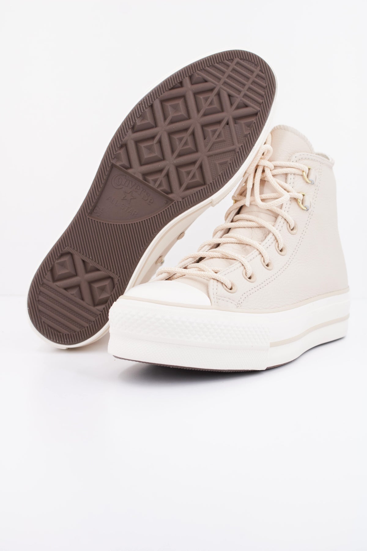CONVERSE CHUCK TAYLOR ALL STAR LIFT HI en color NUDE  (5)
