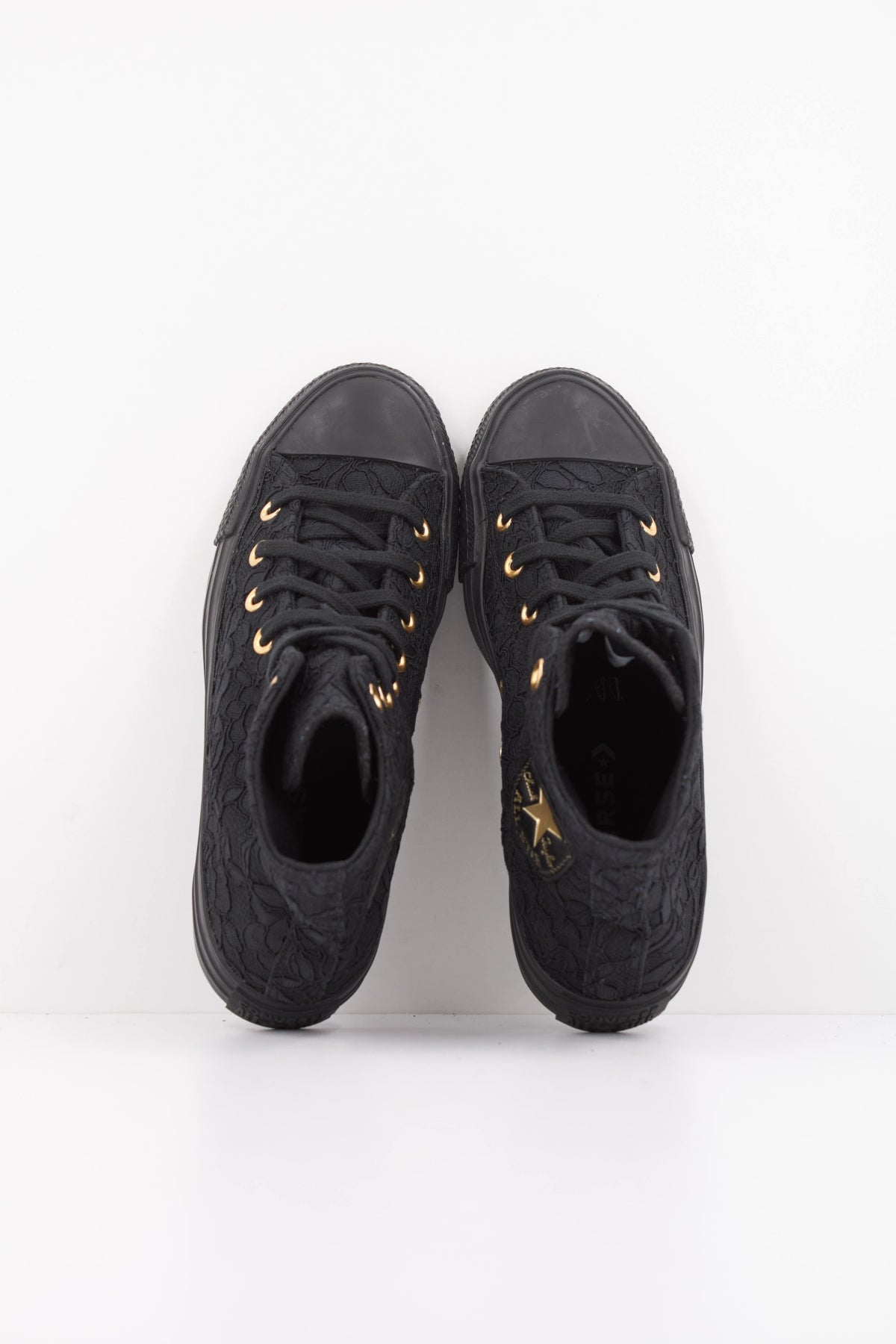 CONVERSE Chuck Taylor All Star Lace Hi en color NEGRO  (3)