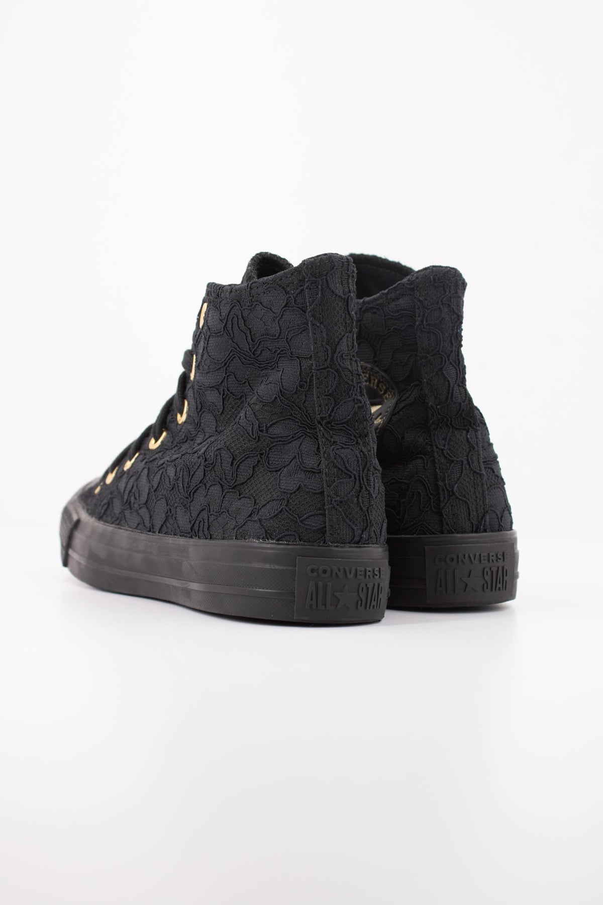 CONVERSE Chuck Taylor All Star Lace Hi en color NEGRO  (4)