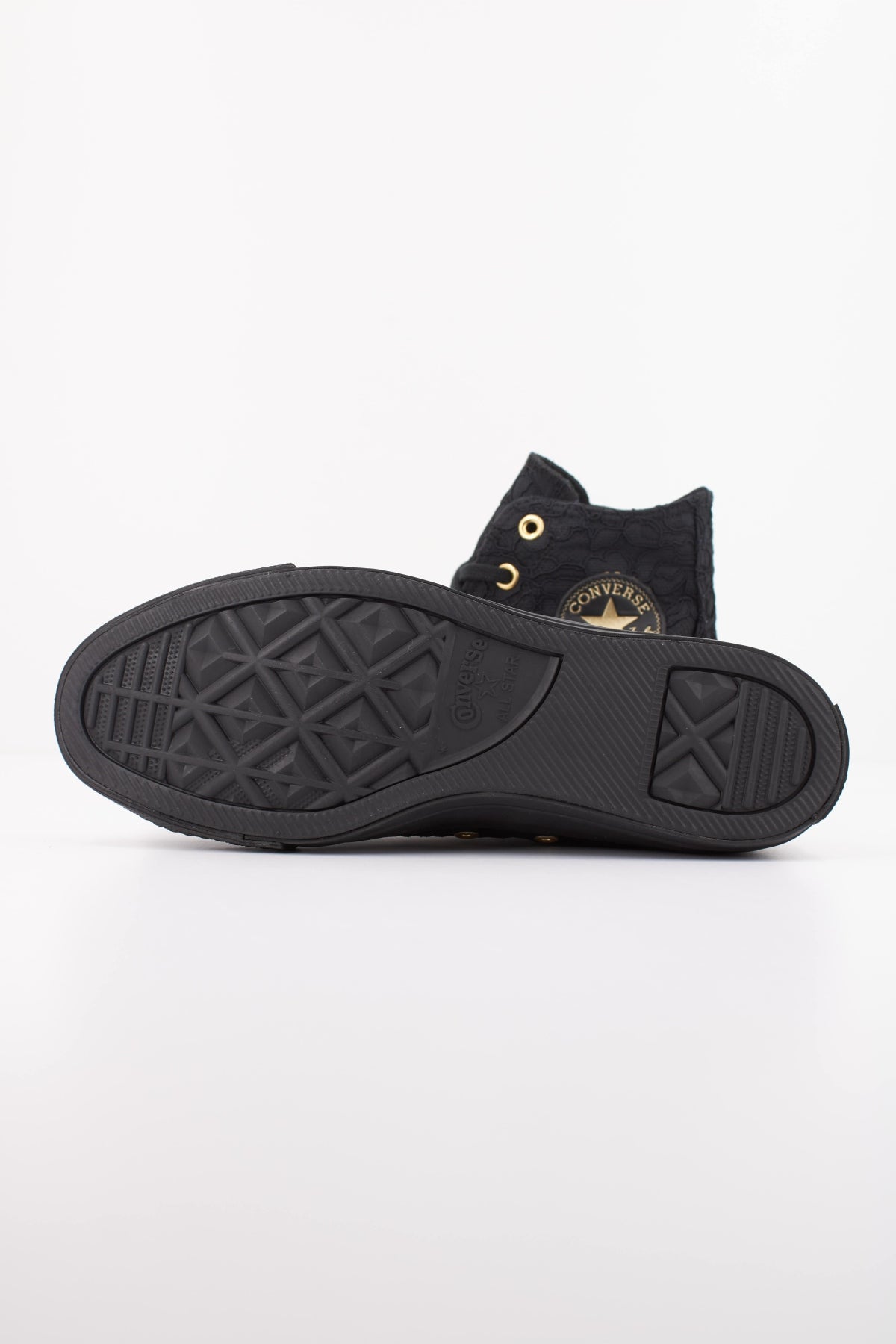 CONVERSE Chuck Taylor All Star Lace Hi en color NEGRO  (5)
