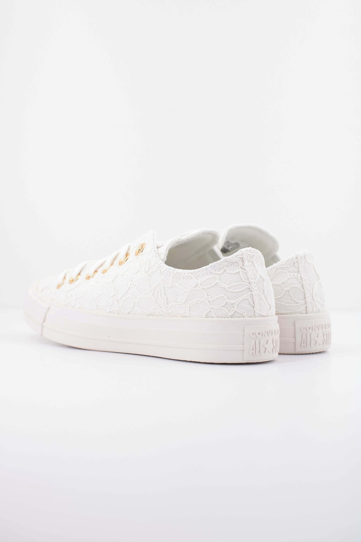 CONVERSE Chuck Taylor All Star Lace Ox en color BLANCO  (4)