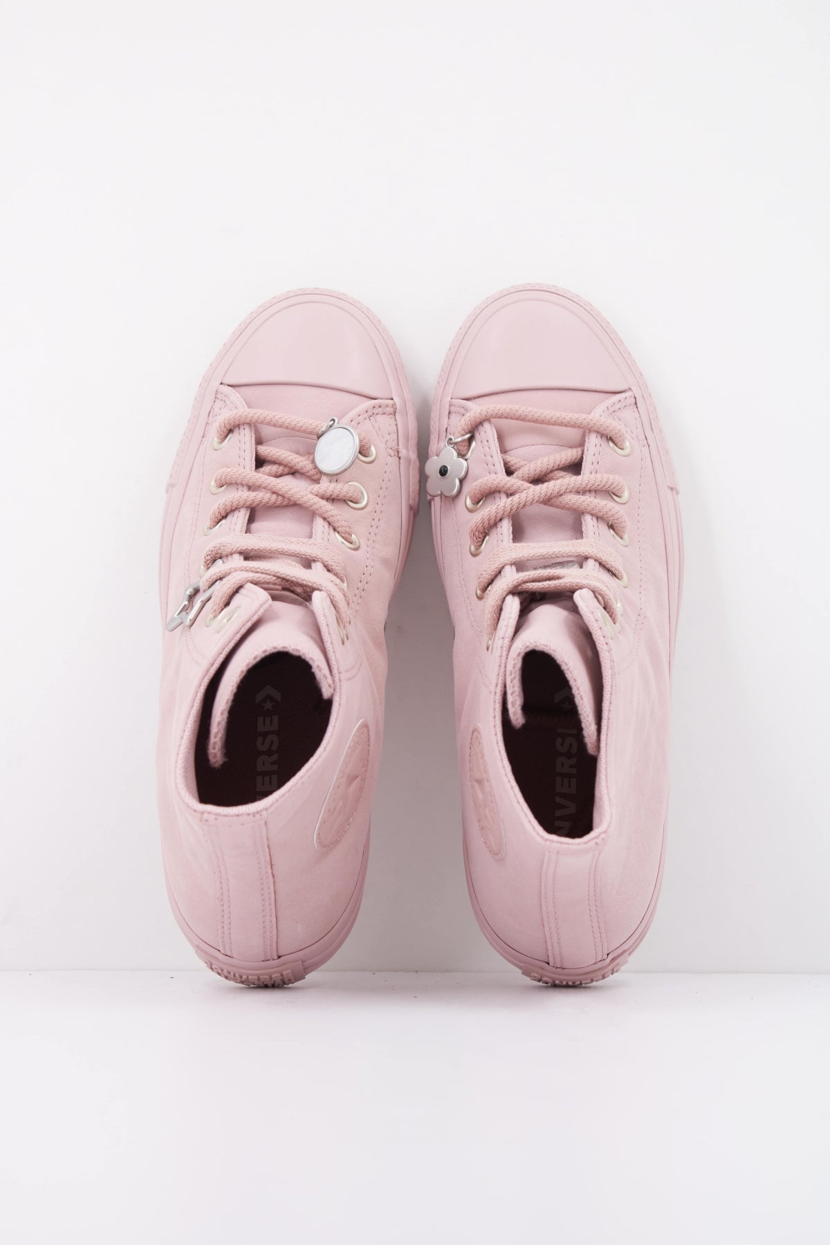 CONVERSE Chuck Taylor All Star Nubuck Charms Hi en color ROSA  (3)