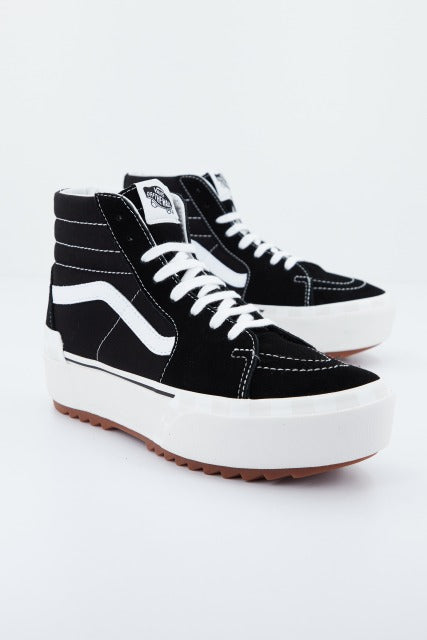 VANS UA SK-HI  STACKED HI en color NEGRO  (1)