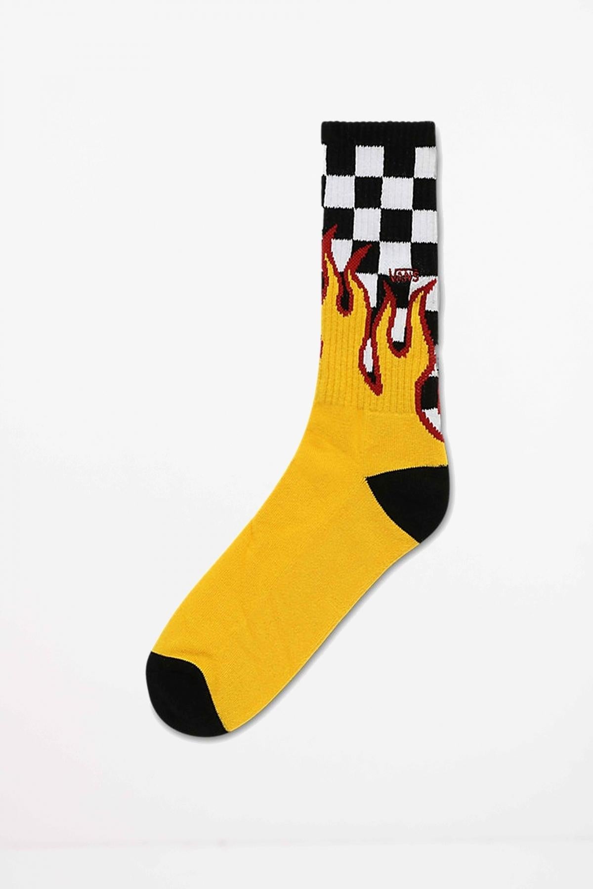 VANS MN FLAME CHECK CREW en color AMARILLO  (1)