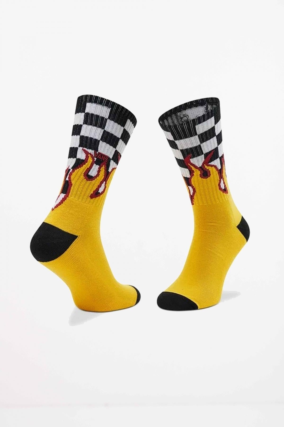 VANS MN FLAME CHECK CREW en color AMARILLO  (2)