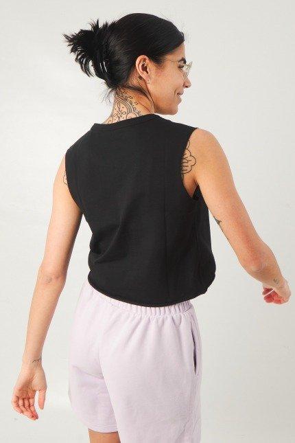 VANS JUNIOR V MUSCLE T-SHIRT en color NEGRO  (3)