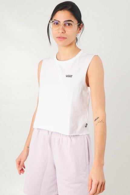 VANS JUNIOR V MUSCLE C T-SHIRT en color BLANCO  (1)