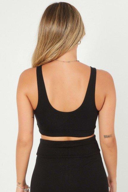 VANS FLYING V BRALETTE en color NEGRO  (3)