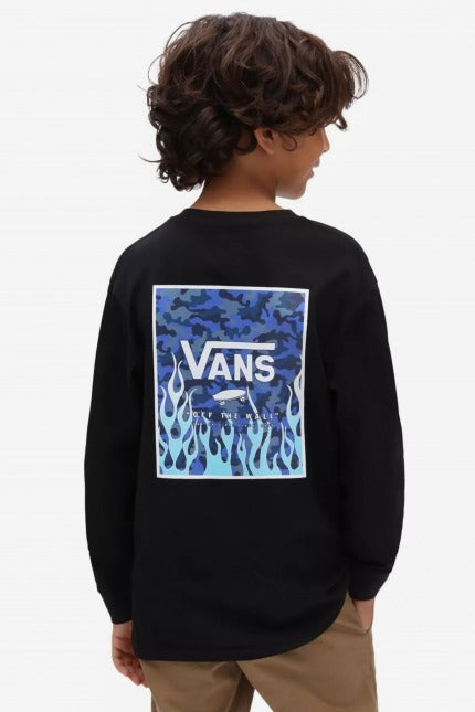 VANS BY PRINT BOX BACK LS B en color NEGRO  (1)