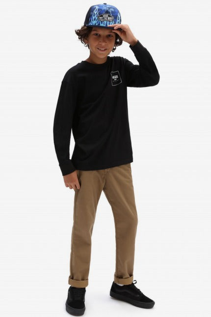 VANS BY PRINT BOX BACK LS B en color NEGRO  (4)