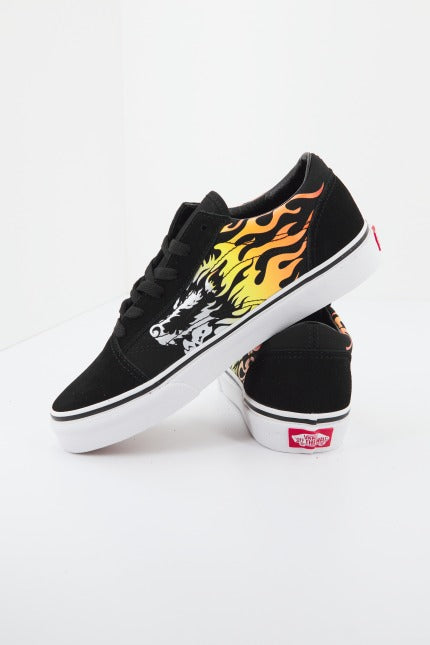 VANS JN OLD SKOOL en color NEGRO  (2)