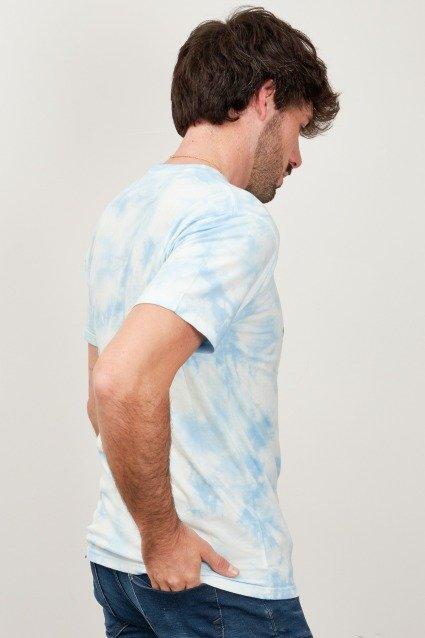 VANS DROP V CLOUD WASH SS T en color AZUL  (3)